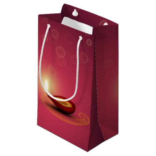 Shiny Happy Diwali Diya _ Small Gift Bag