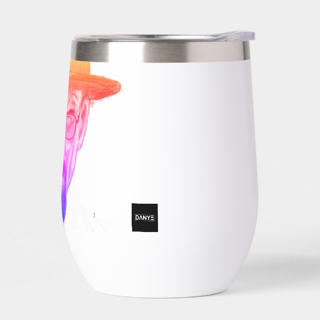 SHINY HEISENBERG - by DANYE Thermal Wine Tumbler (Left)