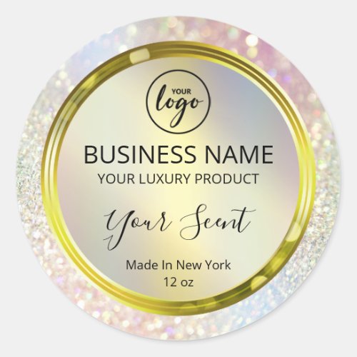 Shiny Holographic Sparkles Product Labels