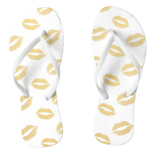Shiny Kisses Flip Flops