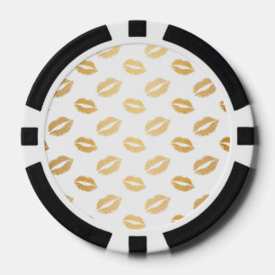 Shiny Kisses Poker Chips