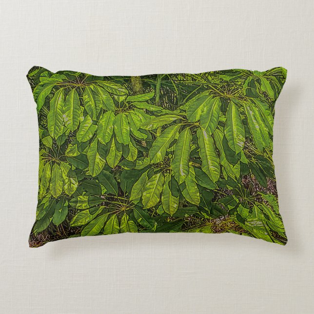 Shiny Leaves in Sunlight  Accent Pillow (Front)