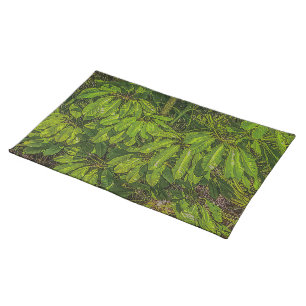Shiny Leaves in Sunlight Cloth Placemat