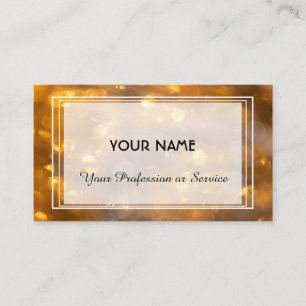 Shiny lights abstract golden sparkles design busin business card