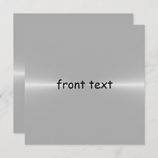 Shiny Like Steel Metal Background Template (Front/Back)