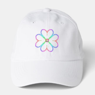 Shiny lucky four-leaf clover performance cap