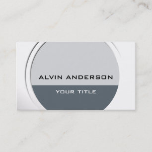 Shiny Metallic Customizable any Text and Color Business Card