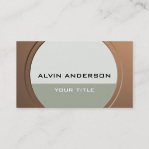 Shiny Metallic Customizable any Text and Color Business Card