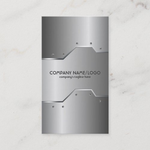 Shiny Metallic Embossed Look  Business Card