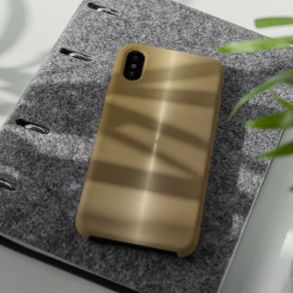 Shiny Metallic Faux Gold Background iPhone X Case