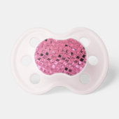 Shiny Metallic Girly Pink Diamond Sissy Sassy Pacifier (Front)