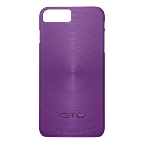 Shiny Metallic Purple Design Stainless Steel Look iPhone 8 Plus7 Plus Case