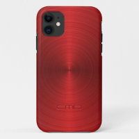 Shiny Metallic Red Design Stainless Steel Look