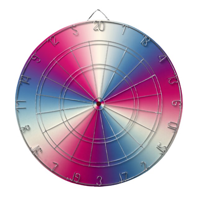 Shiny metallic texture dart board (Front)