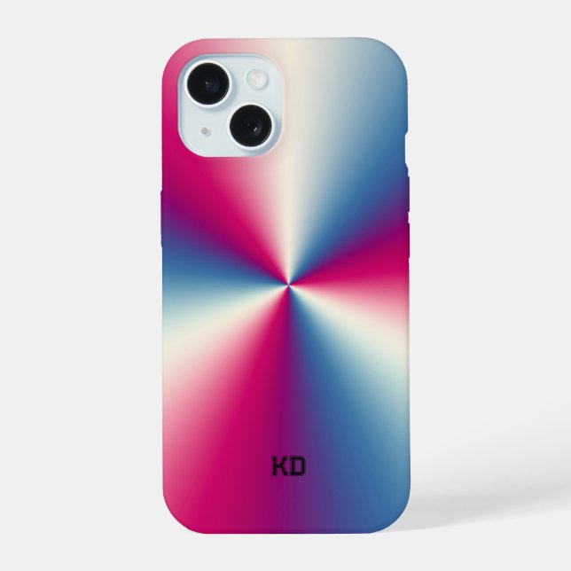 Shiny metallic texture iPhone 15 case (Back)