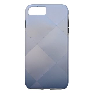 Shiny Modern Checkered Metal Blue