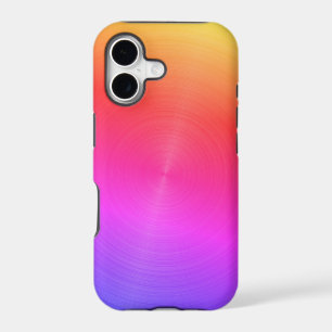 Shiny Neon Rainbow Metallic Design iPhone 17 Case