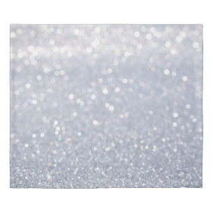 shiny of silver glitter abstract background duvet cover