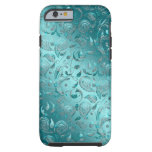Shiny Paisley Turquoise Tough Iphone 6 Case at Zazzle