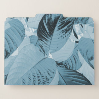 Shiny Pastel Leaves File Folders