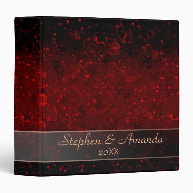 Shiny pattern, sequins, glitter, glitter 3 ring binder (Front/Spine)