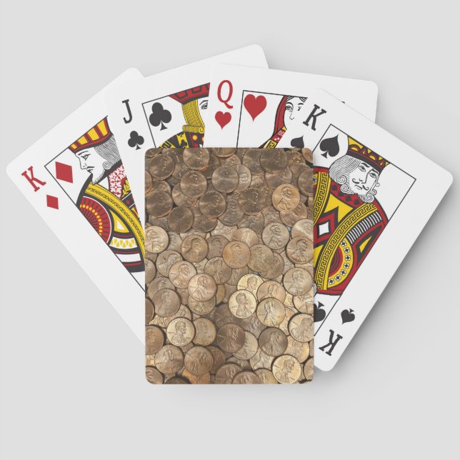 Shiny Pennies or Cents Poker Cards (Back)