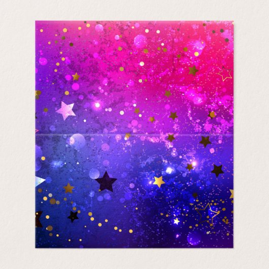 Shiny Pink Blue Background (Outside Unfolded)