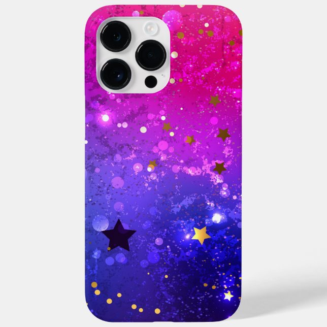 Shiny Pink Blue Background Case-Mate iPhone Case (Back)