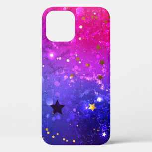 Shiny Pink Blue Background iPhone 12 Pro Case