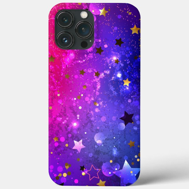 Shiny Pink Blue Background Case-Mate iPhone Case (Back)