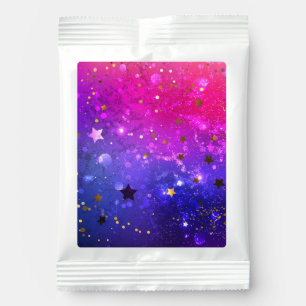 Shiny Pink Blue Background Lemonade Drink Mix