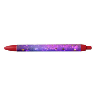 Shiny Pink Blue Background Pen