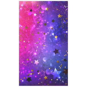 Shiny Pink Blue Background Tablecloth