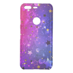 Shiny Pink Blue Background Uncommon Google Pixel Case