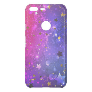 Shiny Pink Blue Background Uncommon Google Pixel XL Case