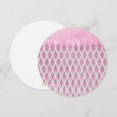 Shiny Pink Glitter Mermaid Fish Scales (Front/Back)