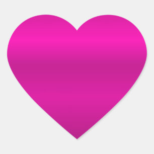 Shiny Pink Heart Heart Sticker