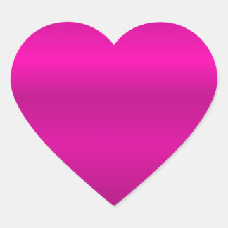 Shiny Pink Heart Heart Sticker
