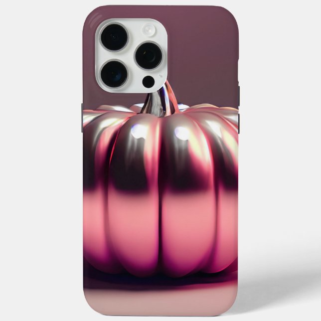 Shiny Pink Pumpkin Case-Mate iPhone Case (Back)
