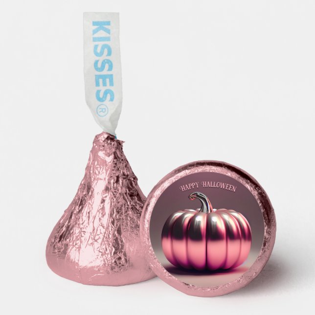 Shiny Pink Pumpkin Hershey®'s Kisses® (Front)