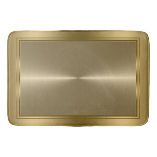 Shiny polished metallic gold background print bath mat