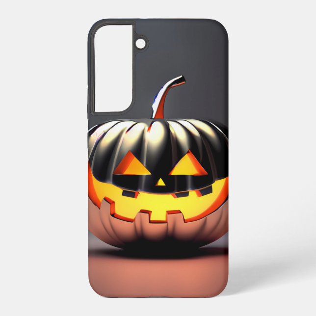 Shiny Pumpkin Halloween Samsung Galaxy Case (Back)