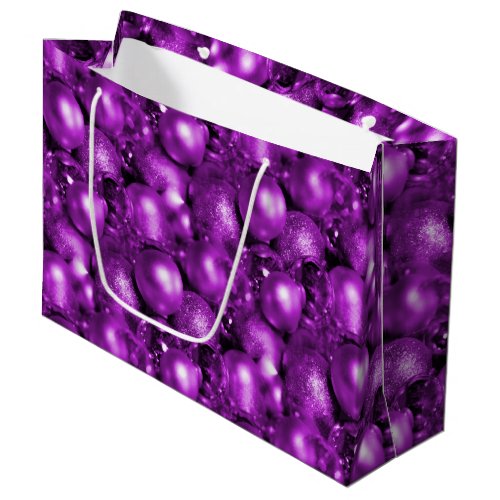 Shiny Purple Baubles Christmas