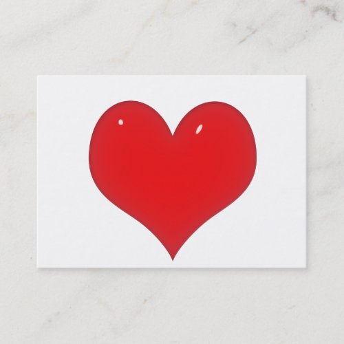 Shiny Red Heart (Add Your Text) Business Card