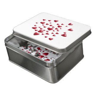 Shiny Red Hearts  Jigsaw Puzzle
