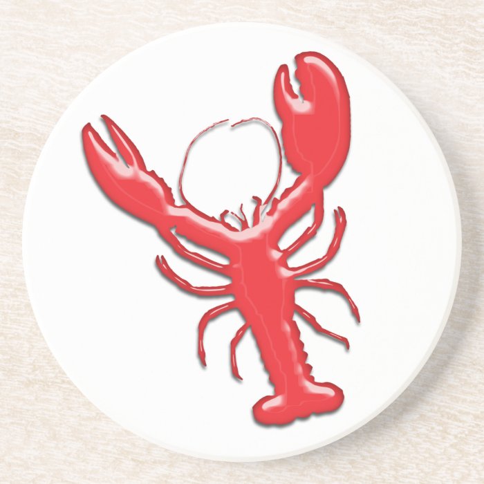 Shiny Red Lobster Coasters