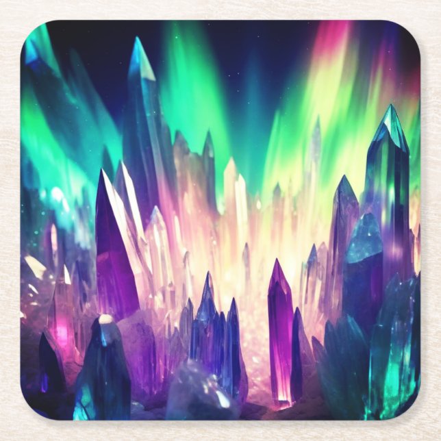 Shiny Rock Crystals Coaster (Front)