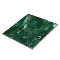 Shiny Silver and Green Malachite Emerald Marble Wrapping Paper | Zazzle