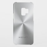 Shiny Silver-Gray Faux Stainless Steel Uncommon Samsung Galaxy S9 Case<br><div class="desc">Modern silver gray shiny faux stainless steel look.</div>