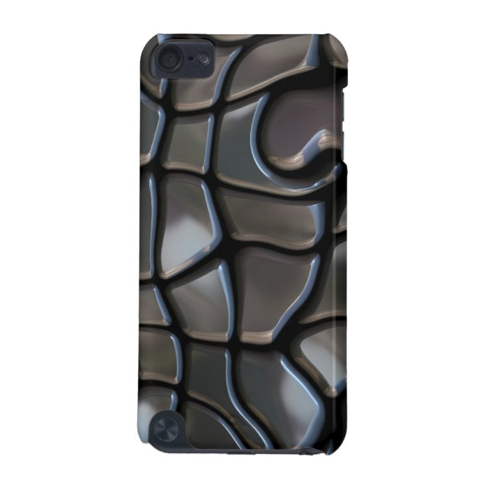 Shiny Silver Gray Mosaic Tiles iPod Touch (5th Generation) Cases